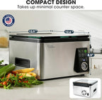 Vesta Precision 12” Chamber Vacuum Sealer, Smart Auto Vacuum Time, Easy-to-Clean System, Commercial-Grade Pump, Deep Chamber for Liquids, Meats, Mason Jars & Sous Vide, V513