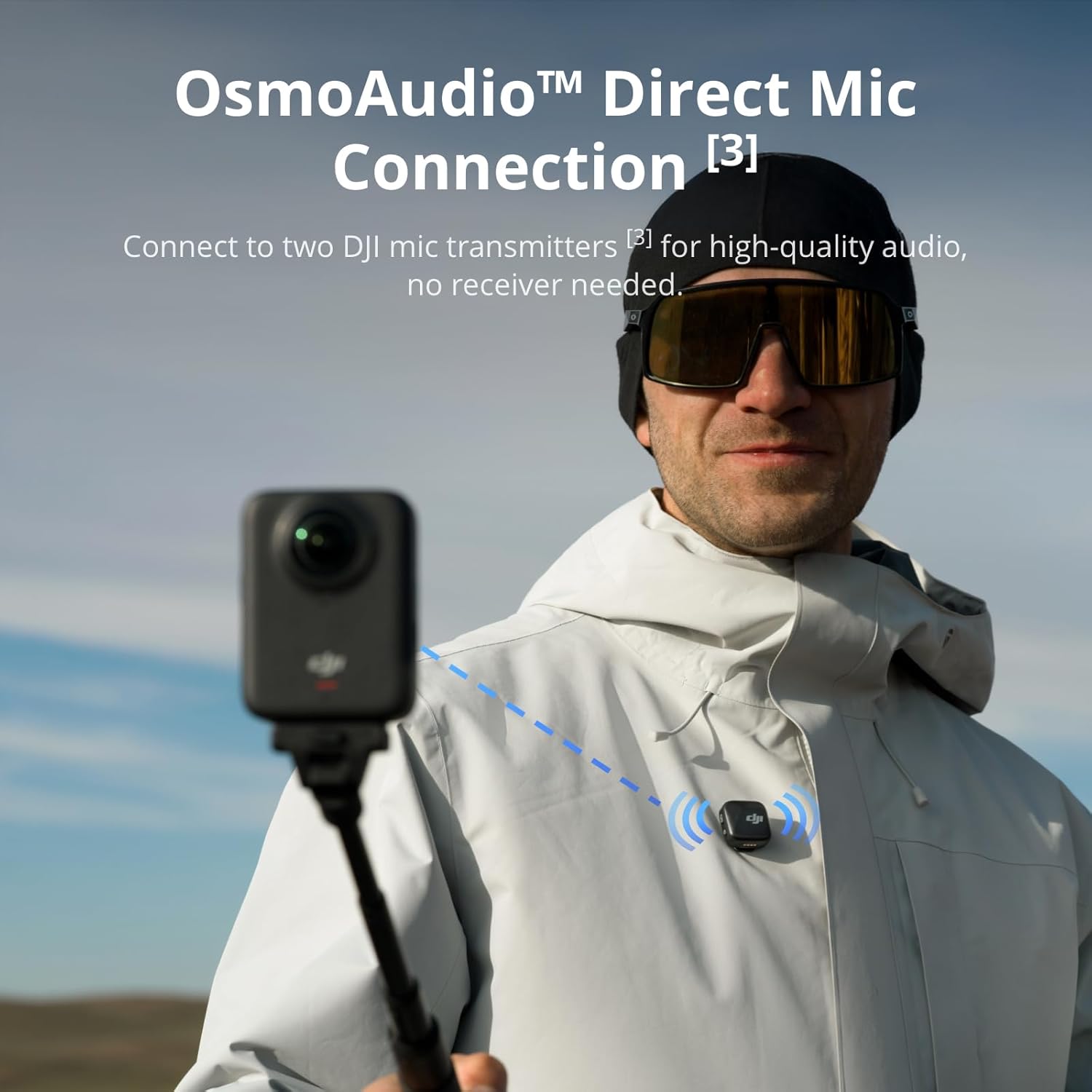 DJI Osmo 360 Essential Combo  360 Camera with 1-Inch 360° Imaging  Native 8K 360° Video  4K/120fps & 170° Boost Video  1.2m Invisible Selfie Stick Kit  Extended Battery Life with 2 Batteries