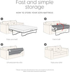 Milliard 4.5-Inch Memory Foam Sofa Bed Mattress Replacement, Queen Size, Pull Out Sofa Bed Queen Size, Sleeper Mattress & Couch Beds, Premium Comfort - Couch, Pullout Sofabed, Cama Not Included