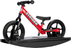 Strider 12” + Rocking Base - Helps Teach Baby How to Ride a Balance Bicycle - for Kids 6 Months to 4 Years - Easy Assembly & Adjustments