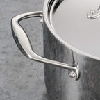 Tramontina Signature Tri-Ply Clad Stainless Steel 12-Piece Cookware Set with Lids, Pots and Pans Kitchen Set, Induction-Ready, Dishwasher-Safe, NSF-Certified, Made in Brazil