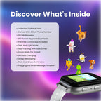 Gabb Watch 3e - GPS Tracker for Kids  Digital Smart Watch  No Social Media or Internet  Fees Required (Silver)