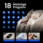 Osaki OS-3D Champ II | Black | Full Body Massage Chair | 3D SL-Track Full Body Massage Chair | Zero Gravity | Lumbar Heating | Touchscreen Controller | Auto Body Scan | Bluetooth Speaker