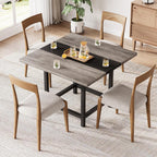LITTLE TREE 39-Inch Square Small Conference Room Table for 4 People, Wood Computer Desk for Home Office, Small Space (Chair not Included)