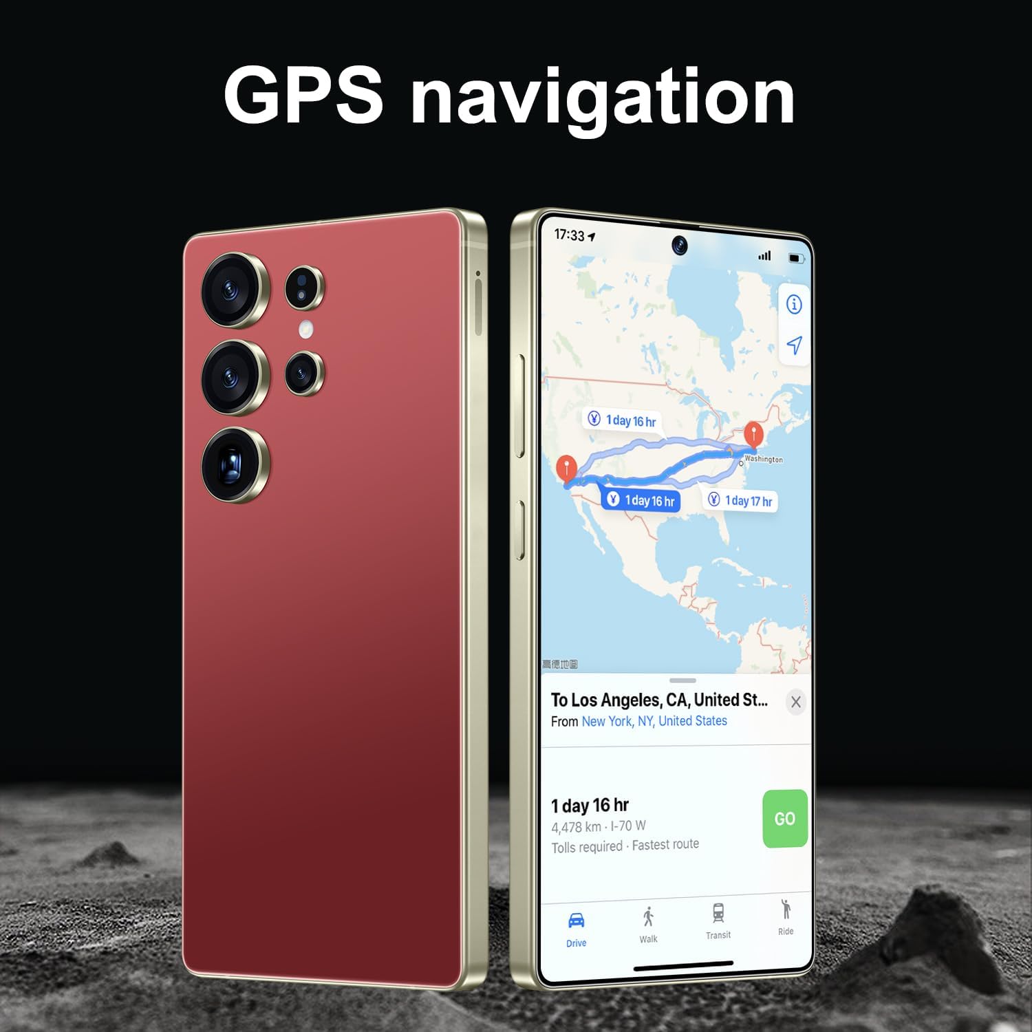BXV I25 Ultra 16+512GB Smartphone - 7000mAh Battery, 6.99-inch Display, Built-in Pen, Android 14, Snapdragon 8 Gen3, 68MP+108MP Camera Outperform Competitors in Speed & Power (Wine Red)