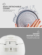 CUCKOO Micom Rice Cooker 6 Cup Uncooked / 12 Cup Cooked, Korean Fuzzy Logic Rice Cooker with Delay Timer & Keep Warm Setting, Versatile Food Steamer with Non-Stick Inner Pot, Silver (CR-0632F)