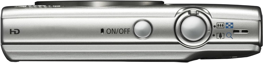 Canon PowerShot ELPH 180 Digital Camera Bundle (Silver) Compact Point and Shoot with Optical Zoom | Easy Controls Lightweight Design for Travel Family and Everyday Photography with Case and 64GB Card