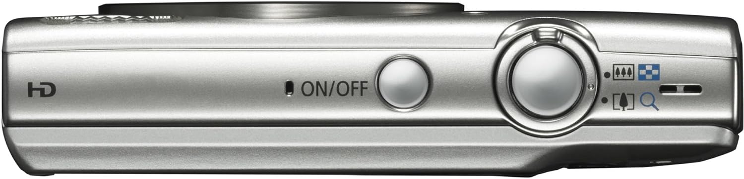 Canon PowerShot ELPH 180 Digital Camera Bundle (Silver) Compact Point and Shoot with Optical Zoom | Easy Controls Lightweight Design for Travel Family and Everyday Photography with Case and 64GB Card