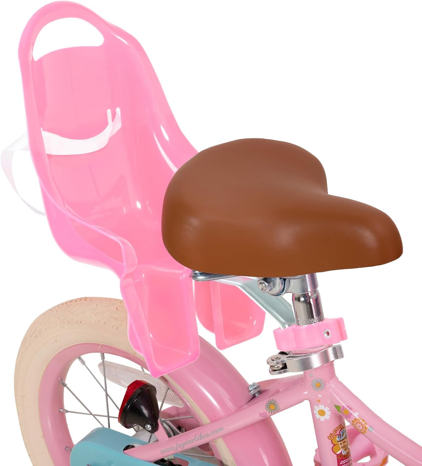 JOYSTAR Little Daisy Kids Bike for Girls Boys Ages 2-7 Years, 12 14 16 Inch Girls Bikes with Doll Bike Seat & Streamers, Boys Bike with Flag & Number Plate, Multiple Colors
