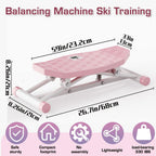 Balance Board, All-Motion Trainer, Portable Ski Balancing Machine Featuring LCD Monitor, Ski Simulator with Resistance Bands for Full Body Workout