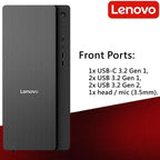 Lenovo IdeaCentre Secure & Productive Business Tower Desktop  Intel 10-Core Ultra 5 225  16GB DDR5 RAM  1TB Storage(512GB SSD & 500GB HDD)  HDMI + VGA  Wi-Fi 6E  RJ-45  USB-C  Windows 11 Pro