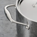 Tramontina Signature Tri-Ply Clad Stainless Steel 4-Quart Sauce Pan with Lid, Induction-Ready, Dishwasher-Safe, NSF-Certified, Made in Brazil