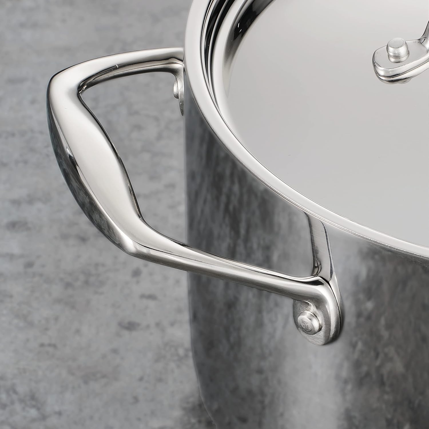Tramontina Signature Tri-Ply Clad Stainless Steel 4-Quart Sauce Pan with Lid, Induction-Ready, Dishwasher-Safe, NSF-Certified, Made in Brazil