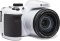 Kodak PIXPRO AZ405-WH 20MP Digital Camera 40X Optical Zoom 24mm Wide Angle Lens Optical Image Stabilization 1080P Full HD Video 3" LCD Vlogging Camera (White)  Full Frame