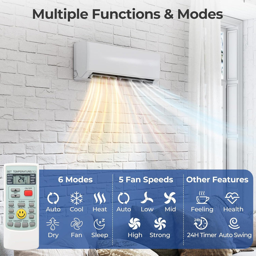 SIMOE 30k BTU Tri 3 Zone Multi Zones Mini Split AC Heat Pump Full Set, Mini Split Air Conditioner, 23 SEER2, Wifi-Enabled 9k+12k+12k BTU, 208-230V, Ductless Energy Star, Installation Kit