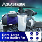 Aquastrong In/Above Ground Pool Pump High Flow Self Primming Swimming Pool Pump Lce Blue