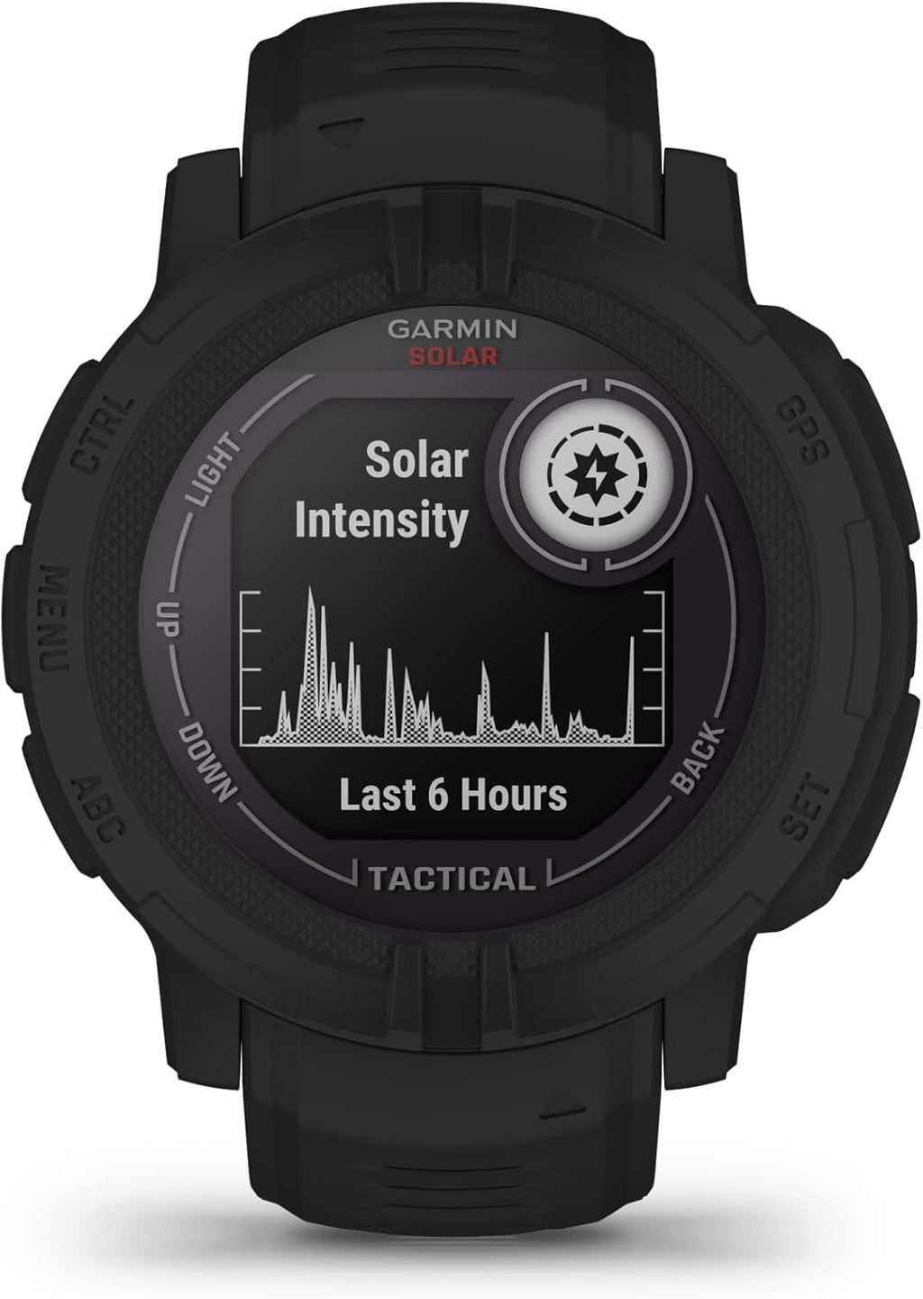 Garmin Instinct 2 Solar  Tactical-Edition  Rugged Outdoor Watch with GPS  with Solar Charging Capabilities  Built for All Elements  Multi-GNSS Support  Tracback Routing and More  Black