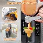 Slushie Machine: No Ice Needed Slushy Machine for Home, 6 Preset, Real-Time Temp Display, Auto-Clean | Frozen Margaritas, Cocktails, Frappés, Ice Cream, Smoothies, Milkshakes,Summer Parties