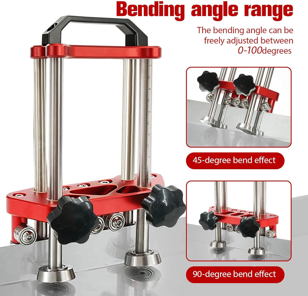 Metal Sheet Rollers&Bending Tools, dual-station metal sheet rollers,Suitable for 0-100° Bending Range&metal sheet Bending Machine with Anti-damage paint surface & Precision Scale 4-Year Warranty