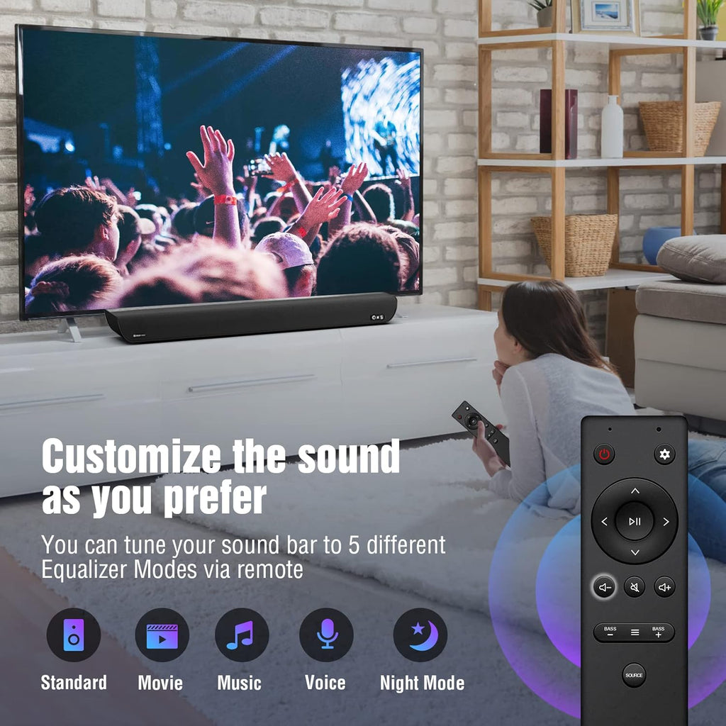 OXS S5 Sound bar for TV with HDMI eARC  Dolby Atmos 3.1.2 Built-in Subwoofer  Center Speaker  Bluetooth & Multi Wired Connection  5 EQ  4K HDR Passthrough  230W  Home Theater Audio Wall Mounted