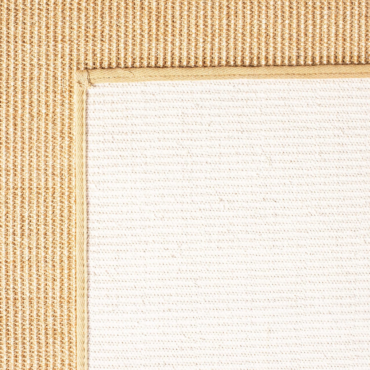 Martha Stewart x SAFAVIEH Area Rug Collection - 8' x 10', Natural Brown, Sisal & Jute, Farmhouse Style, Ideal for Living Room, Bedroom, Office, Dining Space (MSR9501A)