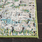 SAFAVIEH Madison Collection Area Rug - 9' x 12', Green & Turquoise, Modern Abstract Design, Non-Shedding & Easy Care, Ideal for High Traffic Areas in Living Room, Bedroom (MAD460Y)