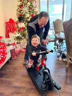 Strider 12” + Rocking Base - Helps Teach Baby How to Ride a Balance Bicycle - for Kids 6 Months to 4 Years - Easy Assembly & Adjustments