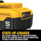 DEWALT 20V MAX Lithium-Ion Battery 2-Pack, 5.0 Ah (DCB205-2c)