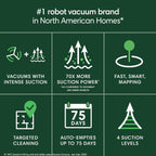 iRobot Roomba 105 Vac Robot Vacuum with AutoEmpty Dock - Self-Empties for 75 Days, Easy to use, Intense Power-Lifting Suction, LiDAR Navigation, Multi-Surface Cleaning, Cleans in Neat Rows