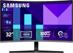 Samsung 32-inch S3 (S39GD) FHD 100Hz Curved Monitor  Game Mode  Eye Saver Mode  Multiple Connectivity with HDMI Port  Built-in Speakers  LS32D39DGANXZA  2025