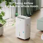Waykar 80 Pints 2025 Energy Star Dehumidifier for Spaces up to 5,000 Sq. Ft for Basement and Home, Large Room with Drain Hose and 1.14 Gallons Water Tank