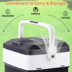 ZENY Car Fridge Electric Cooler and Warmer for Vehicles & Trucks- 12V AC/DC Car Thermoelectric Refrigerator with Handle, Portable Car Fridge for Travel, Camping and Picnics (29L)