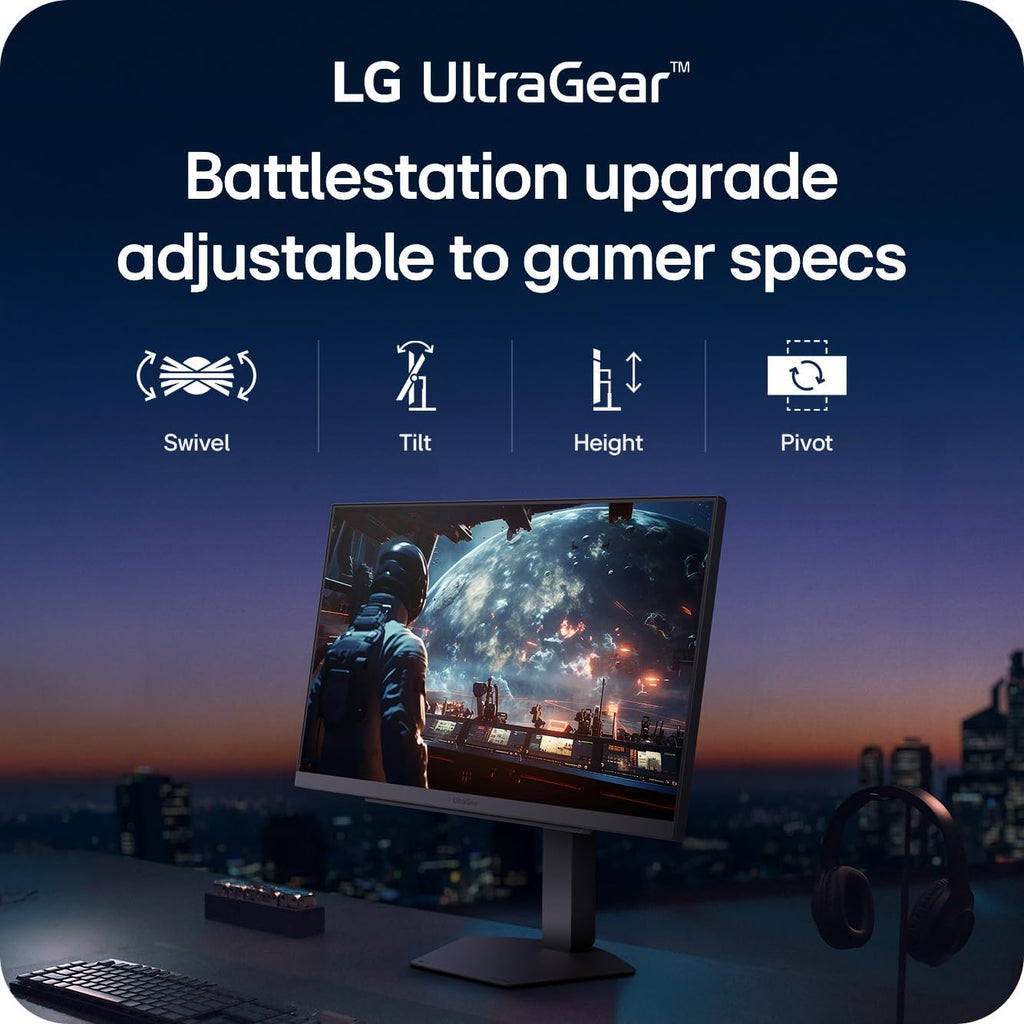 LG 27G810A-B 27-inch Ultragear 4K UHD (3840 x 2160) IPS Gaming Monitor  Dual Mode UHD 180Hz or FHD 360Hz  1ms  NVIDIA G-Sync  AMD FreeSync Premium  VESA DisplayHDR 400  HDMI 2.1  Black