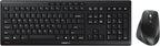 Cherry Stream Desktop Comfort, Wireless Keyboard and Mouse Combo, 2.4 GHz Connection, Whisper-Quiet Keys, Ergonomic Right-Handed Mouse, Battery-Powered, Black