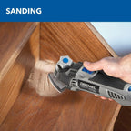 Dremel Multi-Max MM50-02 5 Amp Variable Speed Corded Oscillating Multi Tool Kit with 16 Accessories and Storage Bag - Ideal for Metal & Wood Cutting, Sanding, and Box Cutouts