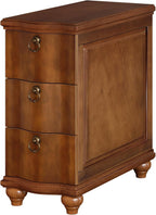 Tribesigns Wood End Table Set of 2, Fully Assembled Narrow Slim Side Table, No Assembly Required, Nightstand for Bedside, Small Spaces, Living Room, Bedroom, Walnut Brown