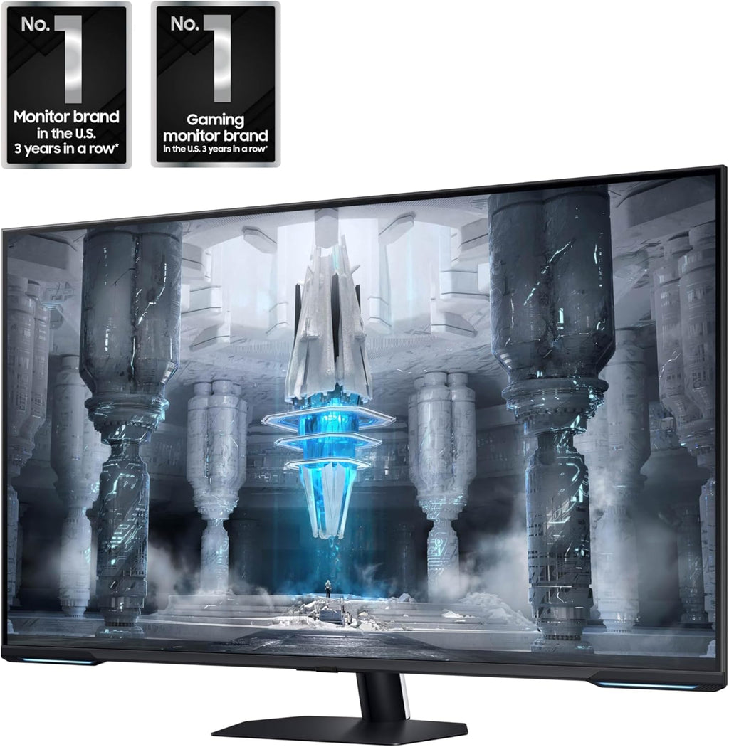 SAMSUNG 43" Odyssey Neo G7 Series 4K UHD Smart Gaming Monitor  144Hz  1ms  VESA Display HDR600  Quantum Matrix Technology  AMD FreeSync Premium Pro  LS43CG702NNXZA  Black