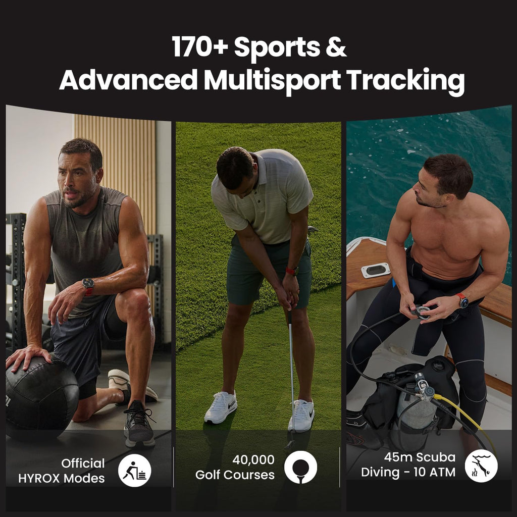 Amazfit Balance 2 Smart Watch 1.5" AMOLED Display  Offline Maps  Dual Band GPS  21 Days Battery  160+ Sport Modes  Hyrox & Golf Mode  Strength Training  Heart Rate & Sleep Tracker for Android & iPhone