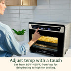 Cuisinart 15-in-1 Extra-Large Digital Air Fryer Oven with 9"x13" 2-in-1 Pan, Air Fry 4 Lbs of Wings, Cook a 13 Lb Turkey or 5+ Lb Chicken, Toast 9 Slices of Bread, and Bake a 13" Pizza, TOA-112
