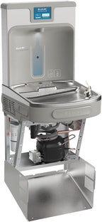 Elkay LZS8WSLK Filtered Fountain & EZH2O Bottle Filling Station, Lt. Gray, 120V