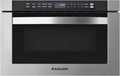 GASLAND 24 Inch Microwave Drawer 1.2 Cu.ft, 1000W Built-In Under Counter Microwave, Fits 12” Pizza & Large Dinner Plates, One-Touch Auto Open, 11 Power Levels, Quiet Operation, Stainless Steel