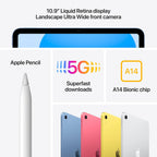 Apple 2022 iPad (10.9-inch  Wi-Fi  64GB) - Silver (Renewed Premium)