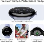 Google Pixel Watch 4 (45mm) - Android Smartwatch with Heart Rate and Sleep Tracking - 40-Hour Battery - Fitness Tracking - Google AI - Matte Black Aluminum Case - Obsidian Active Band - Wi-Fi