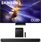 Samsung QN65S90FAFXZA 65 Inch 4K OLED Smart TV with a HW-Q800F Q Series Soundbar 5.1.2 Ch Subwoofer (2025)