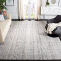 SAFAVIEH Abstract Collection Area Rug - 9' x 12', Camel & Black, Handmade Wool & Viscose, Ideal for High Traffic Areas in Living Room, Bedroom (ABT141C)