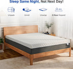 12 Inch King Green Tea Memory Foam Mattress for Cool Sleep & Pressure Relief, Bed in a Box, Removable Cover No Fiberglass, CertiPUR-US Certified