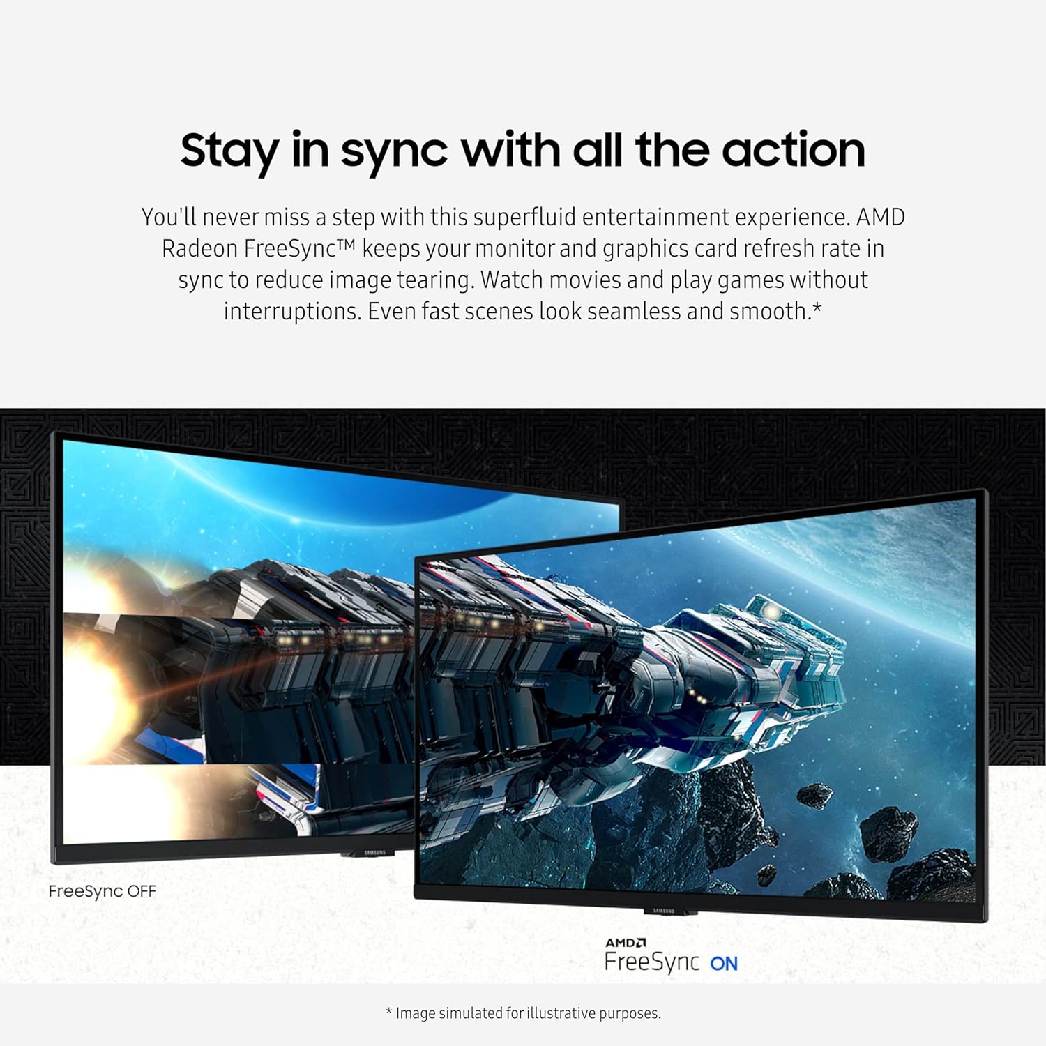 SAMSUNG 32-Inch Odyssey G50D Series QHD Fast IPS G-Sync Compatible Gaming Monitor  1ms  VESA DisplayHDR 400  180Hz  AMD FreeSync  Adjustable Stand  Eye Saver Mode  LS32DG502ENXZA  2024