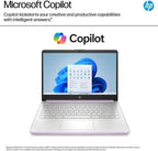 HP Stream 14 Student Business Laptop  Microsoft Office 365  Copilot AI  4GB RAM  128GB UFS  1TB Cloud Storage  Intel N150 Processor(Quad-core)  Honey Lavender  Windows 11 Home  with 5ave Kit