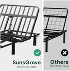 SunsGrove Twin XL Adjustable Bed Frame with Wireless Remote, Zero Gravity, Head & Foot Incline, Anti-Snore, Memory Presets, Quiet Motor, Electric Bed with Adjustable Leg Heights