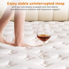 12 Inch Mattress,Medium Firm Hybrid Memory Foam & Pocket Springs for Pressure Relief CertiPUR-US Certified Fiberglass Free, 500 Night Trial (12 inch, Queen)